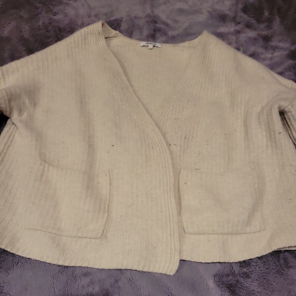Madewell Women's XL Merino Wool Blend Redford Cardigan Sweater Oversized Boxy